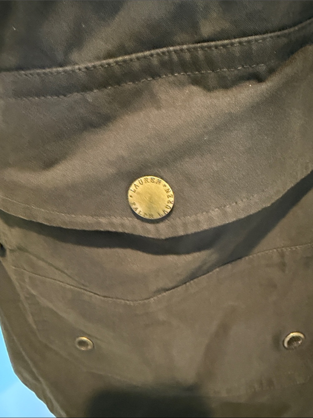 Ralph Lauren Brown Utility Jacket with Tan Corduroy Collar - Picture 5 of 14